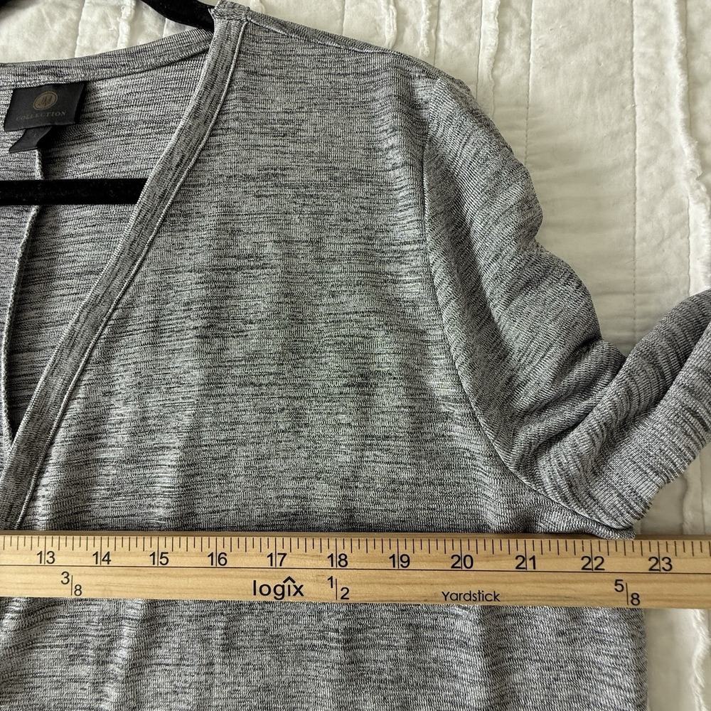 JM collection Cardigan Woman L Travel Stretch Career minimalist Normcore - Picture 7 of 10